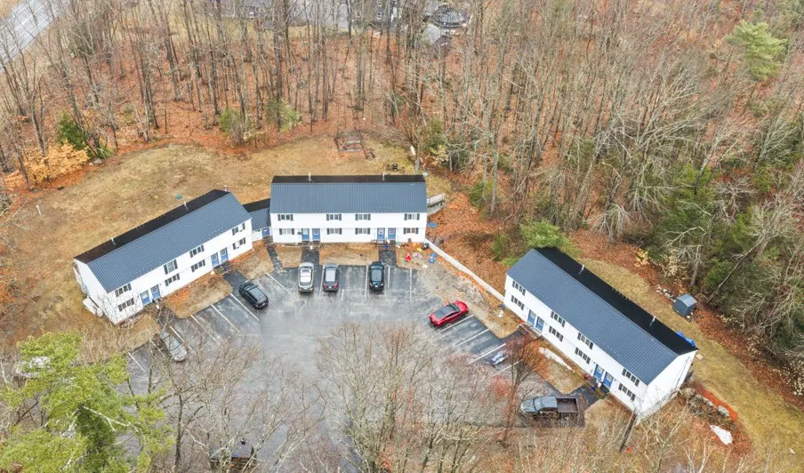 Aerial view of a Hollis property