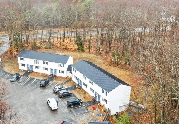 Aerial view of a Hollis property
