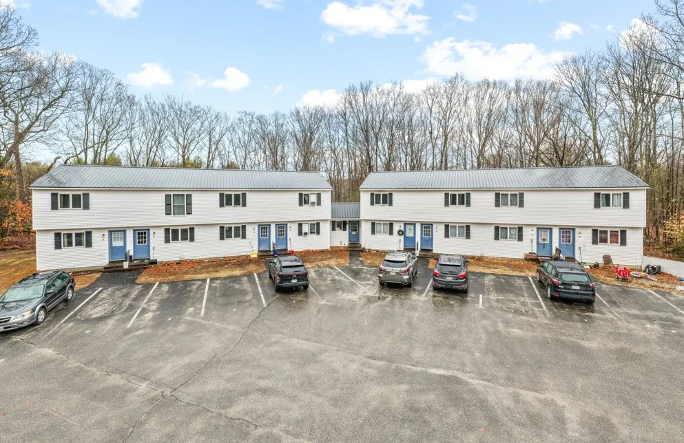 Two-story townhouse apartment buildings in Hollis